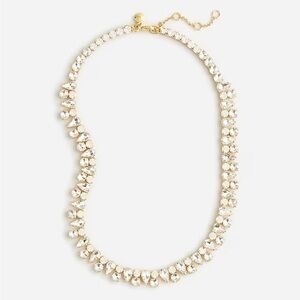 J crew Crystal cluster necklace